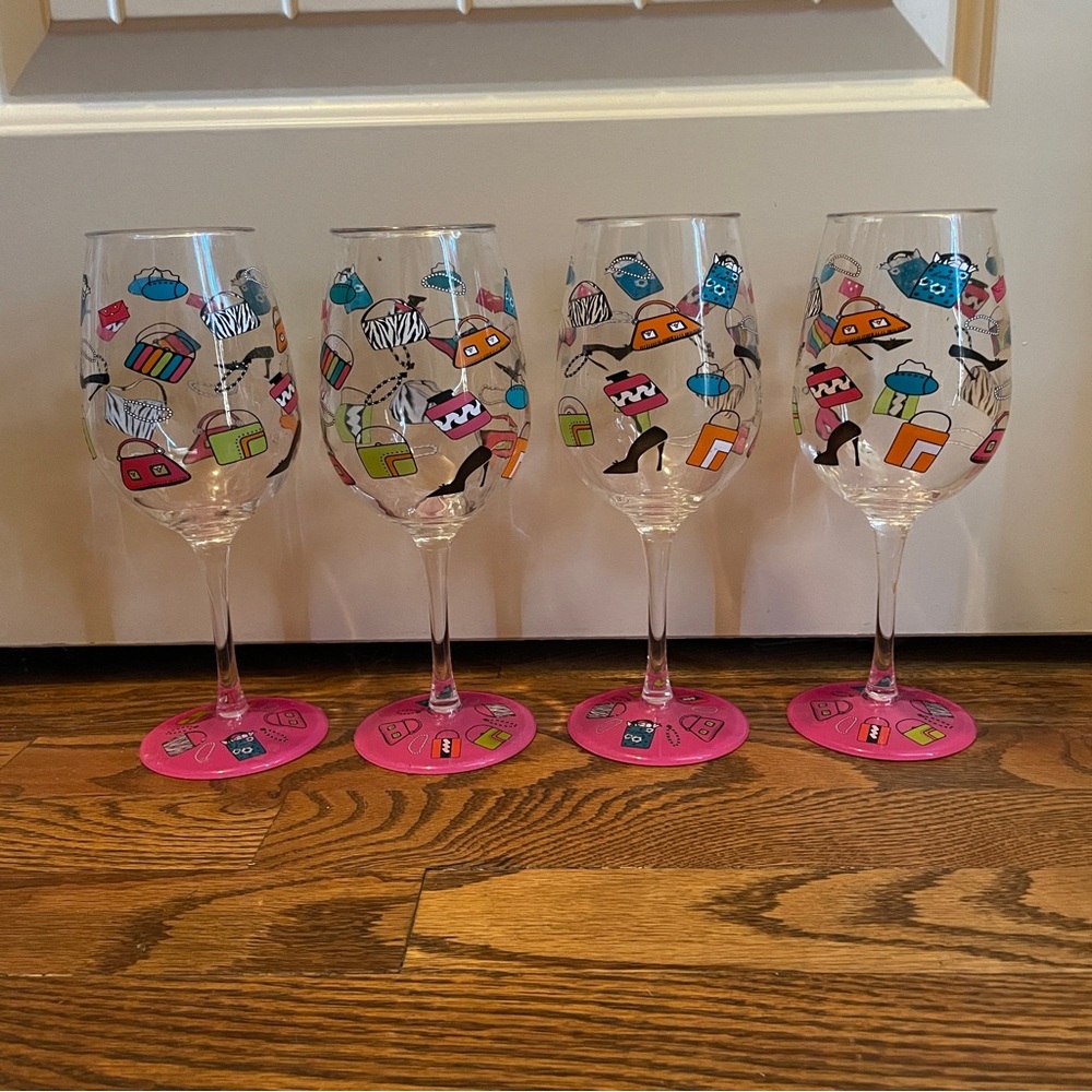Lolita Acrylic Wine Glasses, set of 4